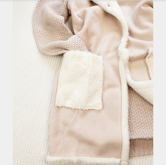 🆕️//Winter Collectio// soft pink coat w hoodie - Picture 6 of 8